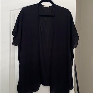 Soprano black sheer shawl wrap